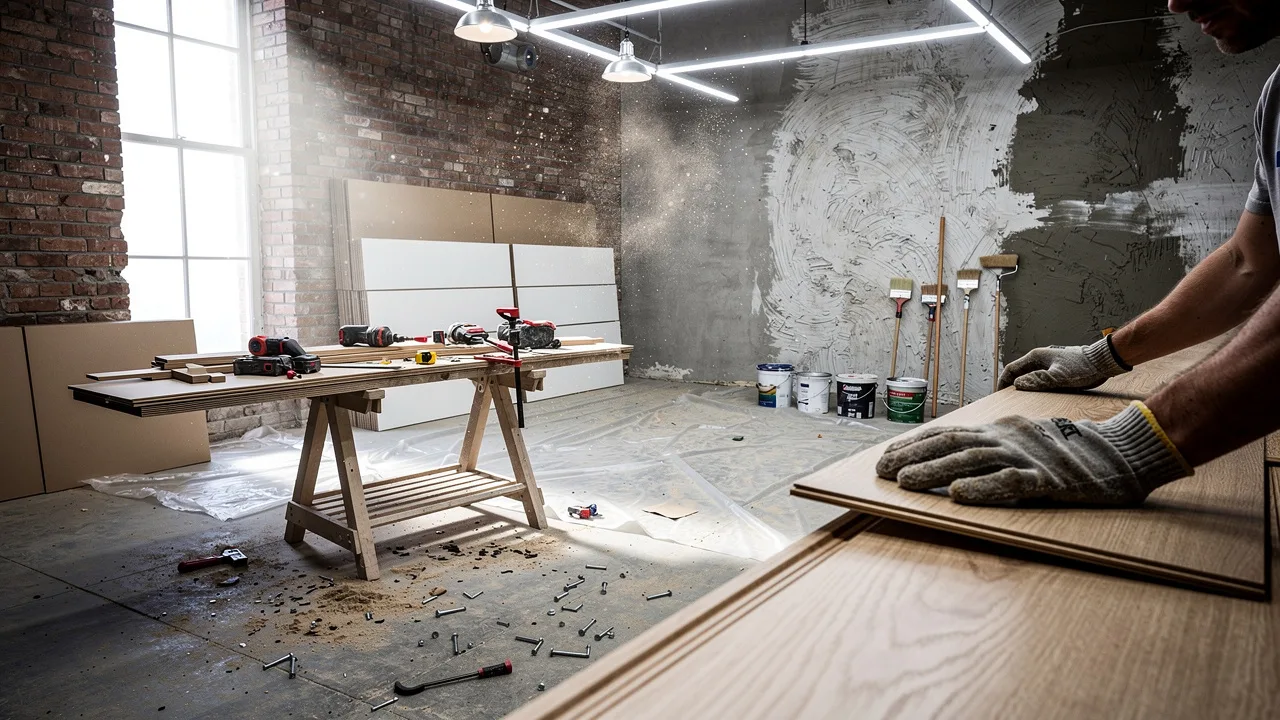 Commercial premises fit-out representing franchise setup costs