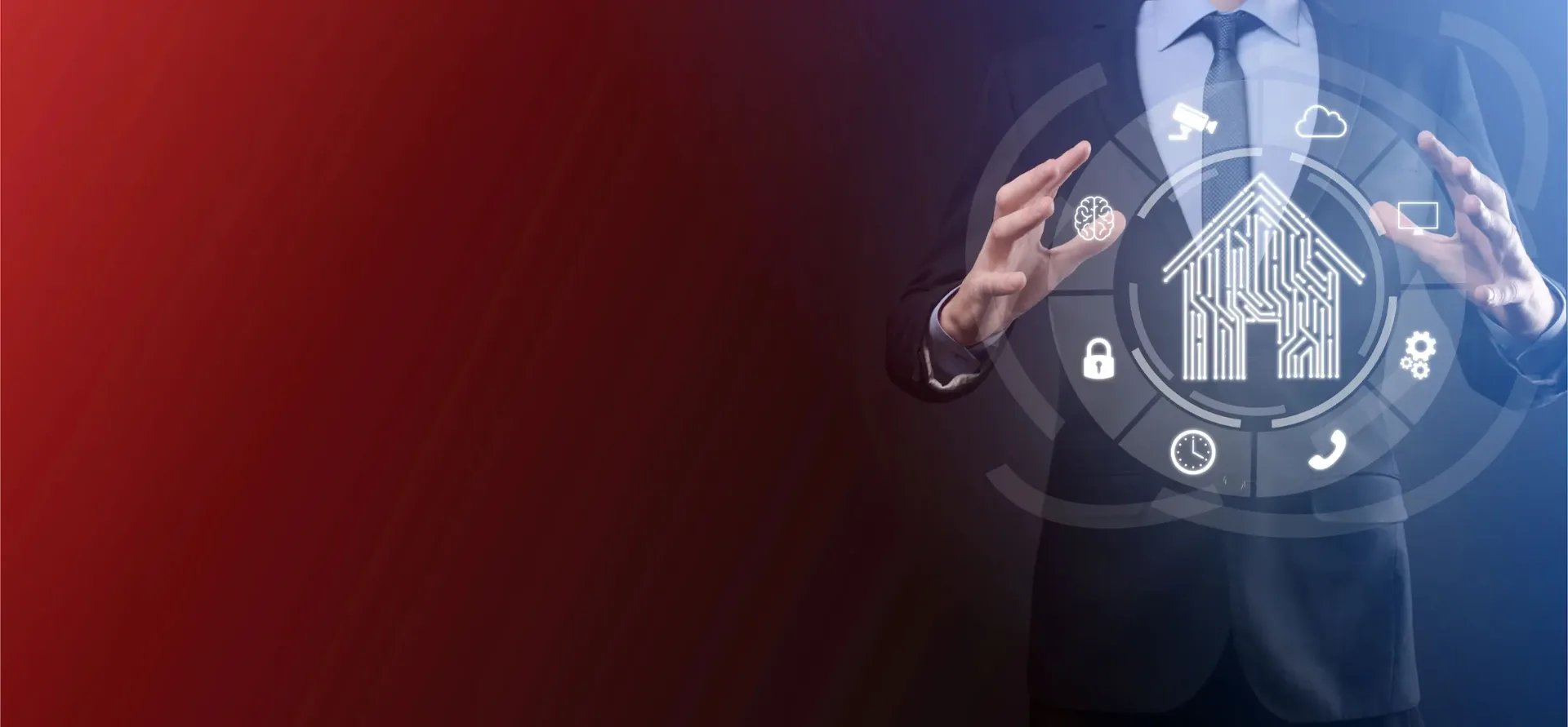 Franchise industries and business sectors concept with digital icons and smart business technology